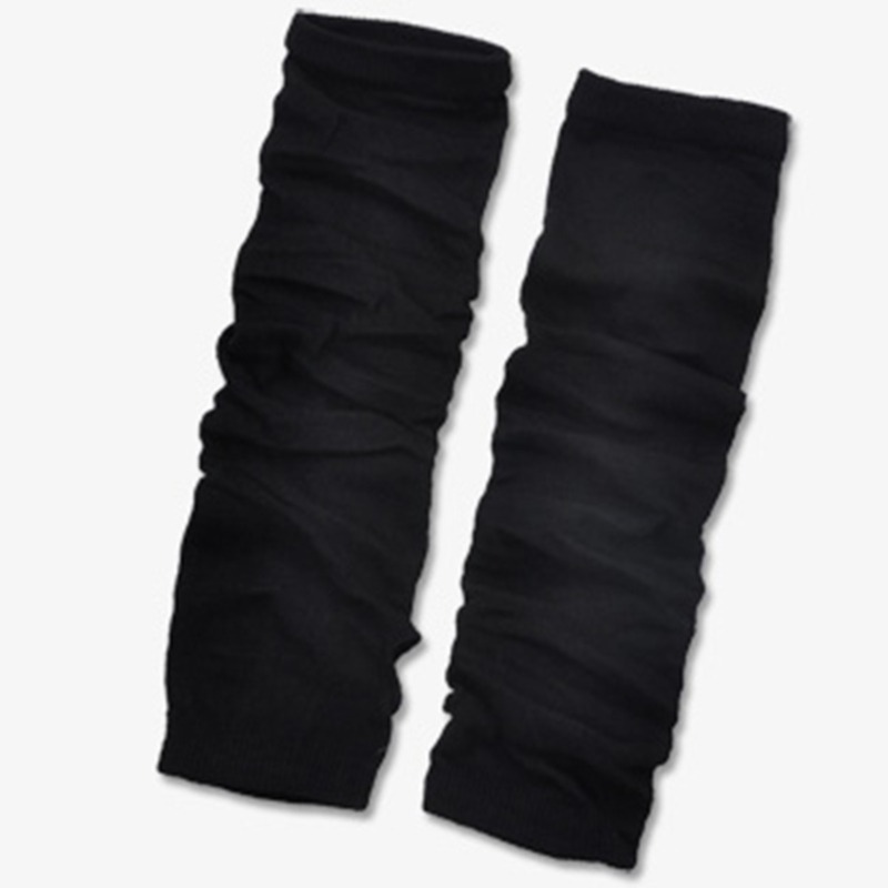 TEMU 1 Pair Solid Color Arm Sleeve Mittens Women's Autumn Winter Long Cold-proof Warm Fingerless Gloves Fake Sleeve
