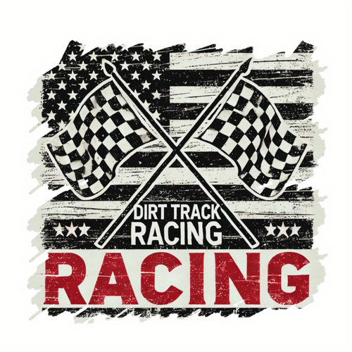Racing Flag Iron-On Patch, Checkered Flag Embroidered Applique For Cars, DIY Projects