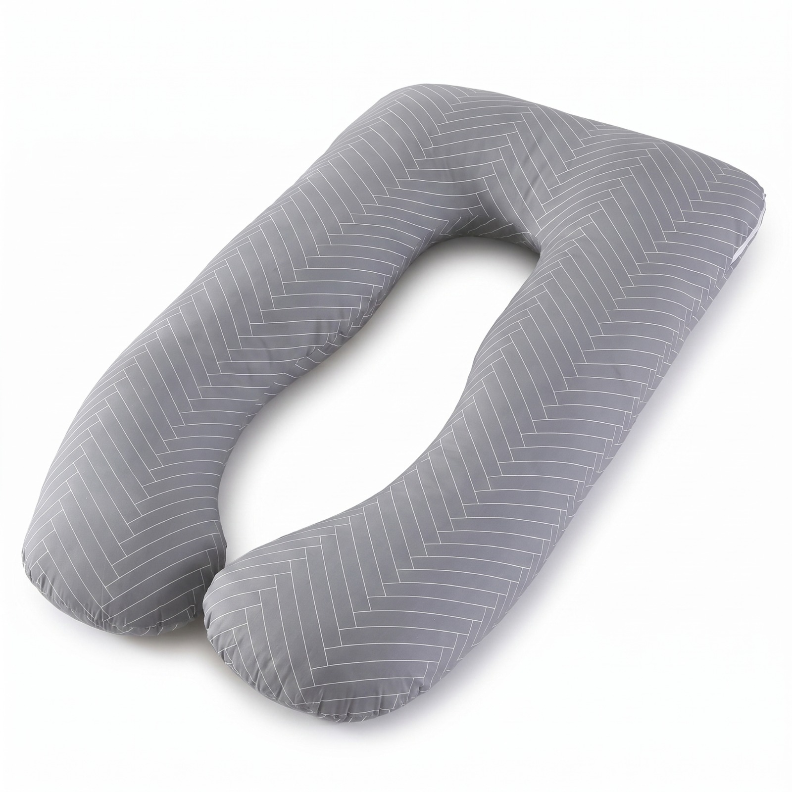 TEMU Topchances Coussin de Maternité de Luxe de U 165Cm, Rebond Élevé, Support Corporel Complet Durable, Housse Amovible Lavable, Facile à Utiliser