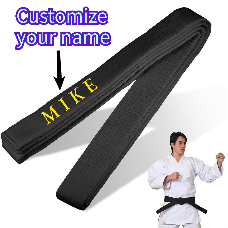 Customizable Taekwondo Belt - 70, 20.32  Martial Arts Waistband with   Embroidery, Durable Polyester for Karate, Judo, and  , Traditional Design, High-Quality  , Martial Arts Belt,   Accessory, Traditional Martial Arts Accessory, Smooth Texture Belt