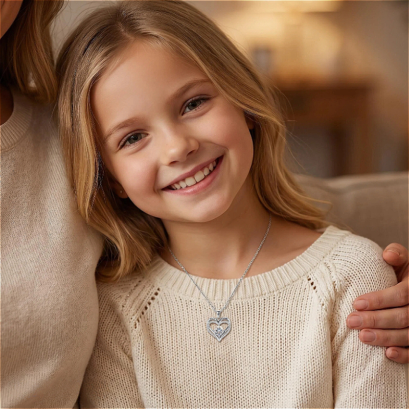 925 Silver Moissanite Necklace — Minimalist Design