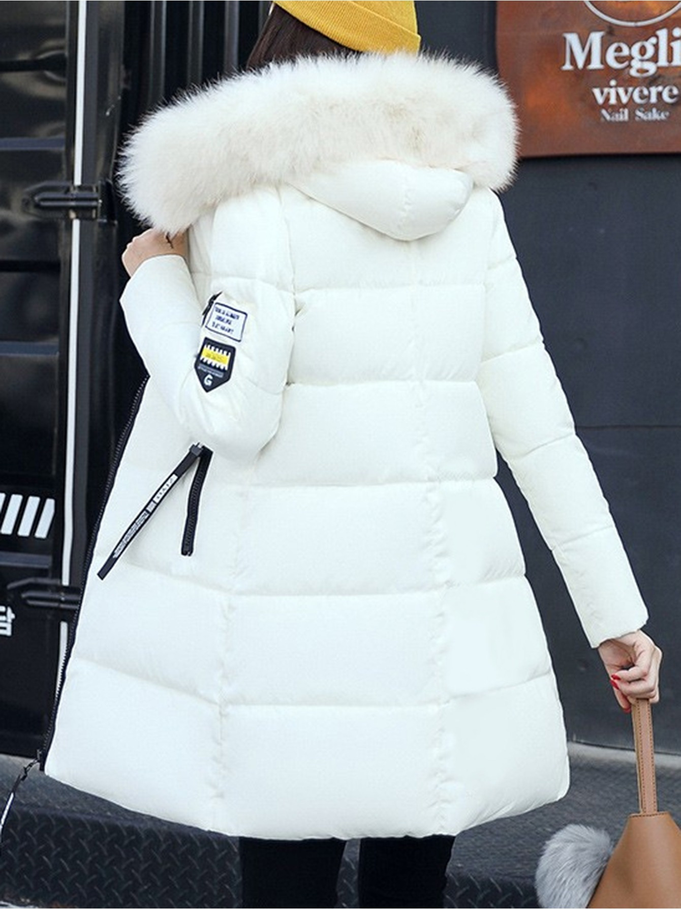 2025 winter womens coat     with   collar and full zip closure long sleeve warm warm coat solid color casual to formal coat suitable for autumn and winter elegant   womens coat womens coat