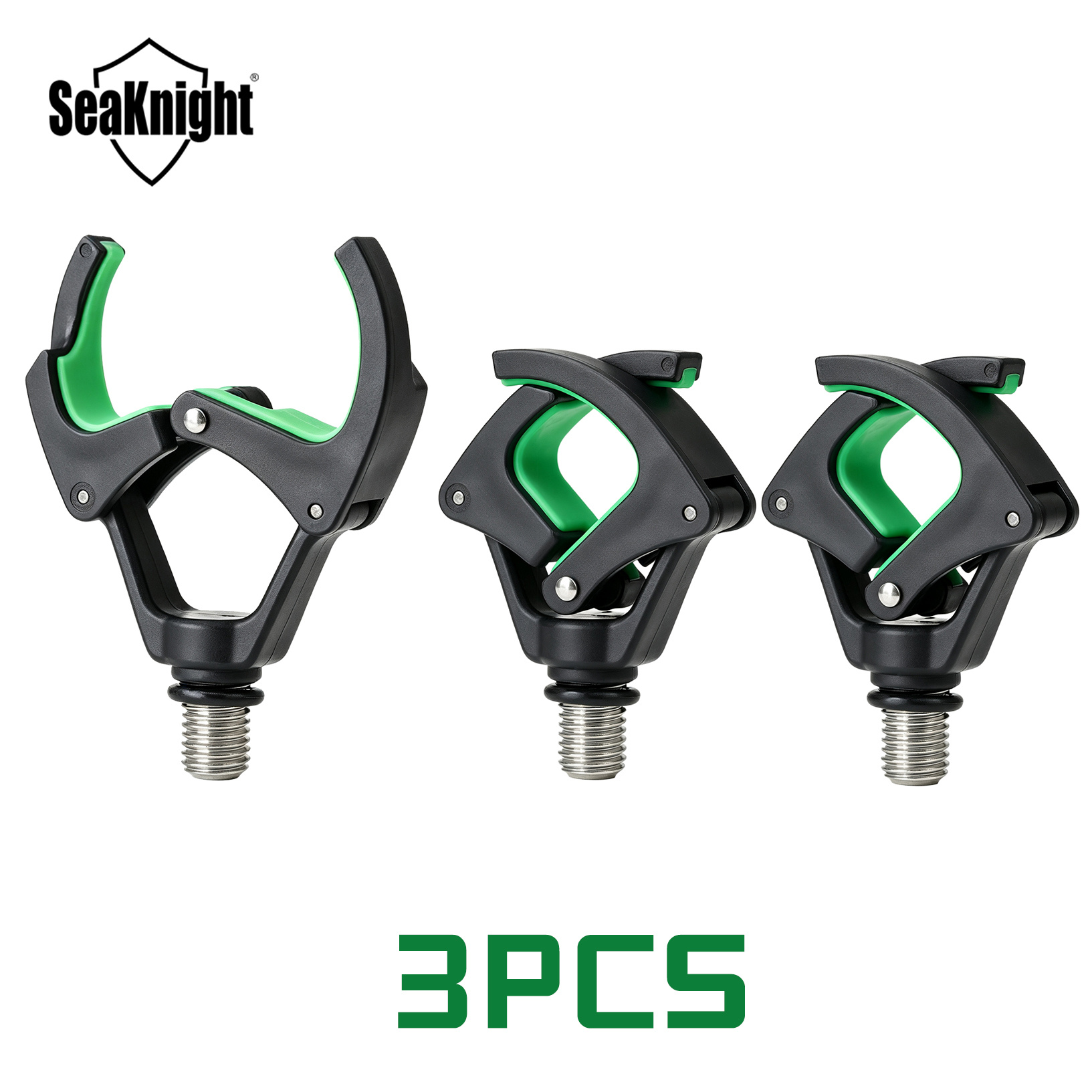 TEMU SeaKnight 1P/ 2pz/ 3pz Morsetto di Bloccaggio per Testa di Appoggio Canna da Pesca alla Carpa con Inserti in Gomma Morbida, Accessorio per