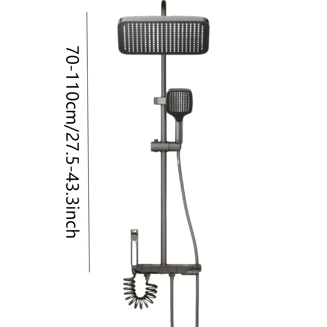 4-Function Shower Faucet Set with Handheld Spray
