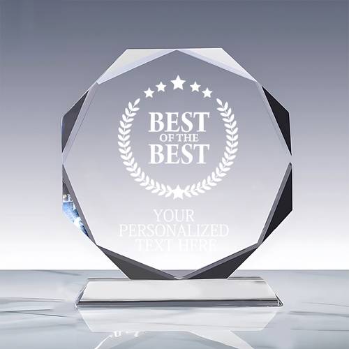Personalized Crystal Trophy, Award, Custom Engraved Plaque, Colleague Gift, Employee Appreciation Present, Anniversary, Farewell, Retirement, Recognition Award, Teacher Thank You Gift, Custom Employee ary and Trophy, Award for Family, Friends, Boss, Desktop Decor