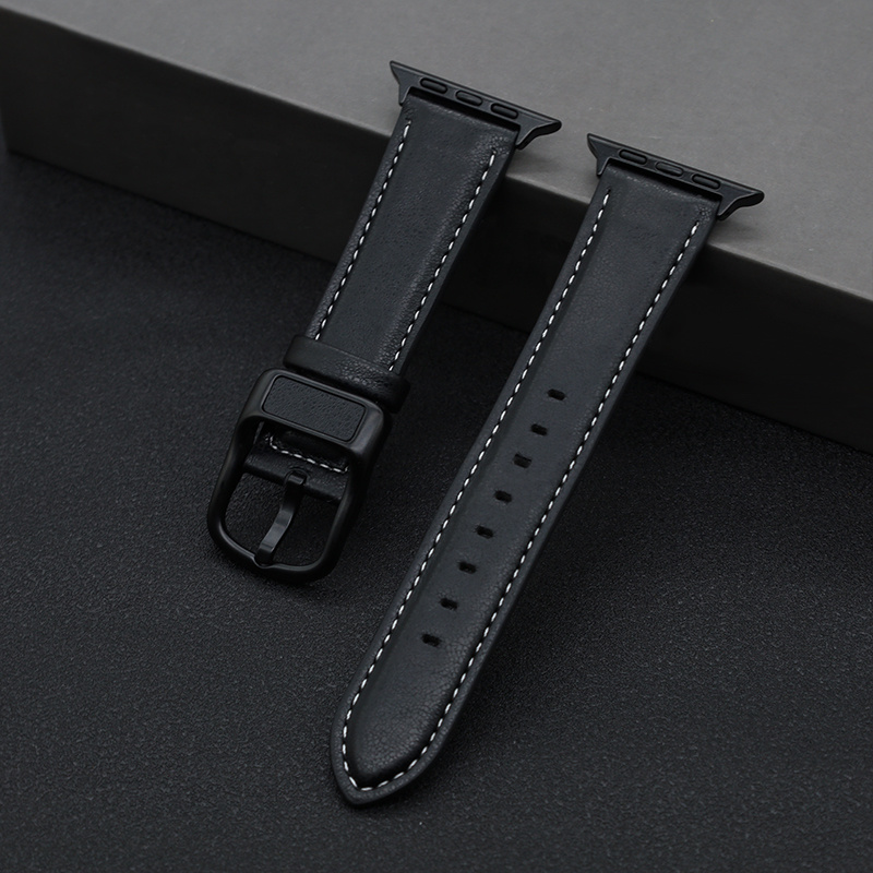 E-shop PU Lederarmband Kompatibel mit für Apple Watch Armband Schweißfest 38mm 40mm 41mm 42mm 44mm 45mm 49mm 46mm Uhrenarmband für Iwatch Serie 6 5 3 2