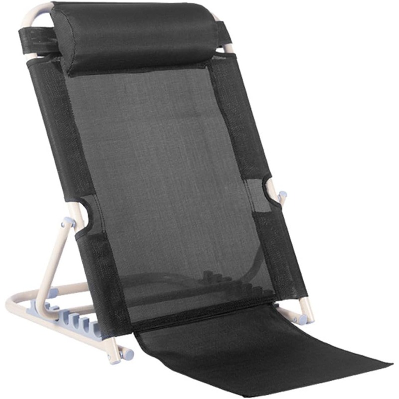 7-Position Adjustable Bed Backrest with Ergonomic Lift & Armrest - Heavy-Duty Frame, Space-Saving Multifunctional Support for, Nursing, Care - 7 Height Settings (Manual Operation)