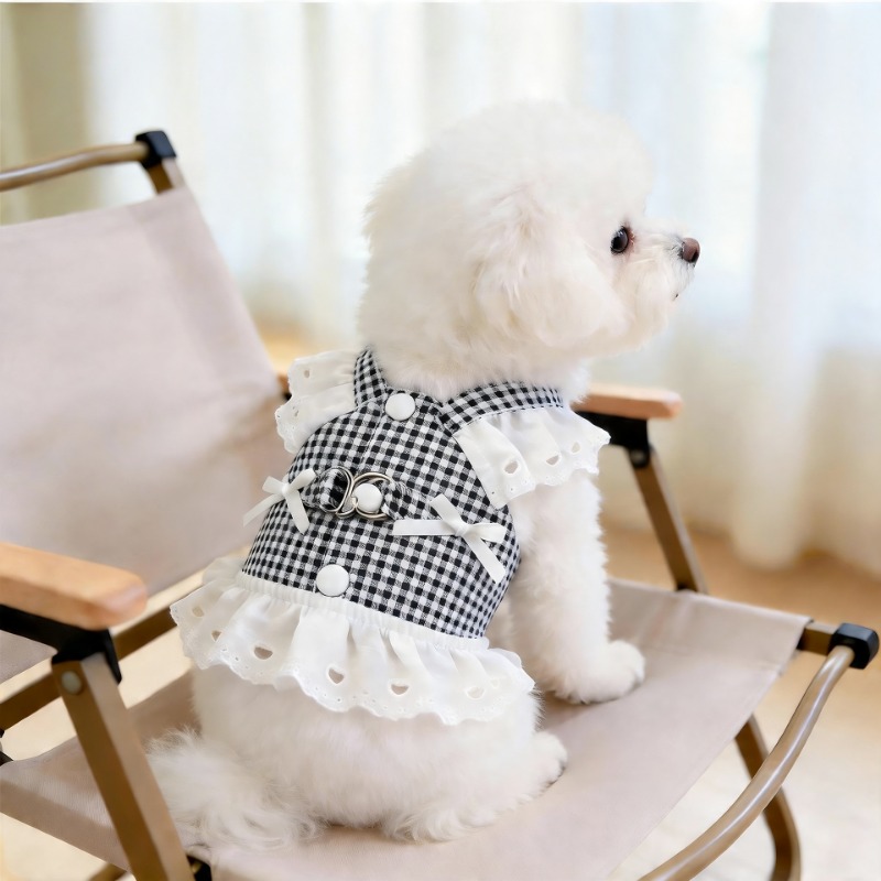 TEMU ペット用サマーベスト風 胸・背面用トロープ ノーネック 超小型犬・ヨークシャー・・ステディ・ビション・その他犬種共通 犬用散歩ロープ