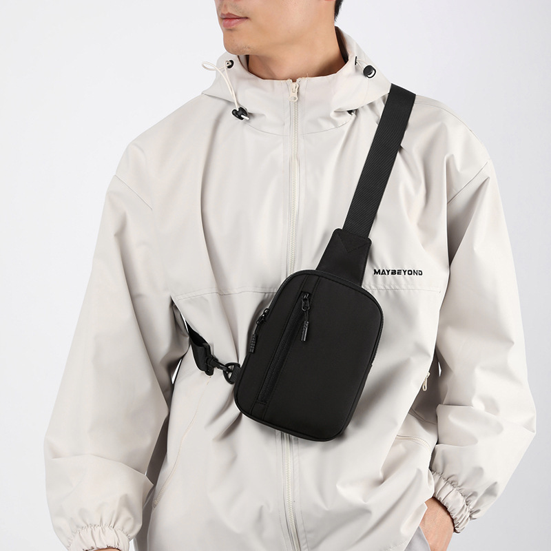 new unisex crossbody bag   chest bag outdoor travel phone bag trendy mini key bag shoulder crossbody multi way wear