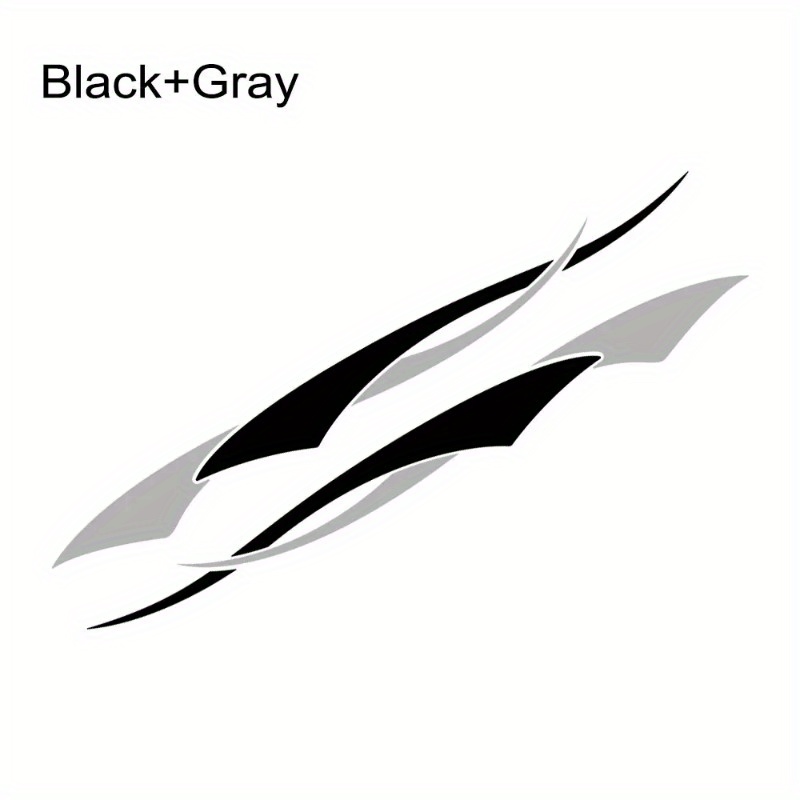 TEMU 2pcs/sheet Car Decal Stripes, Decorative Stickers, Suitable For Vehicles, Boats, Rvs, Campers, Trailers, And Car Modification Decals