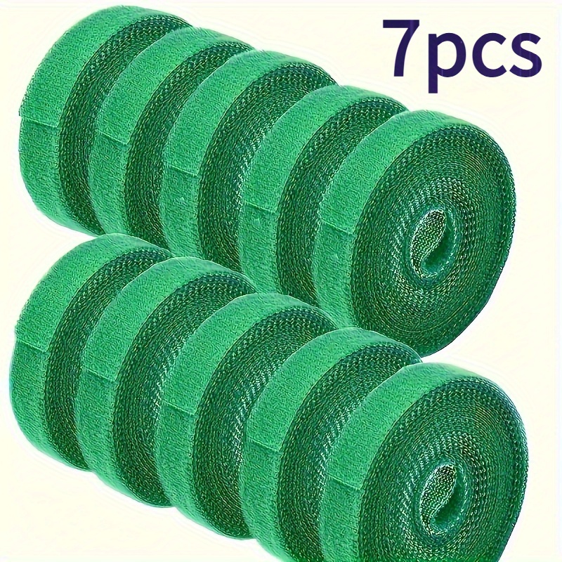E-shop 7er-Pack, Gartenpflanzen-Bindeset, selbstklebend, 39,4" lang, wiederverwendbar, verstellbar, ohne , mit Bindung für Pflanzenwachstum sicheres