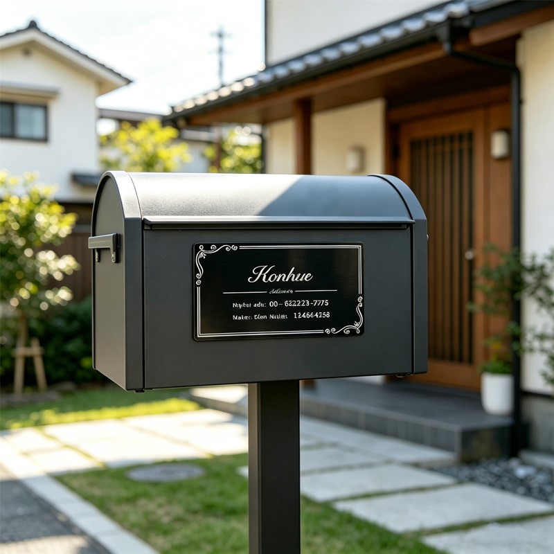TEMU Custom Laser-engraved Stainless Steel Nameplate Mailbox Sign, Customizable With Text And Address. An Excellent Housewarming Gift For , Gift For