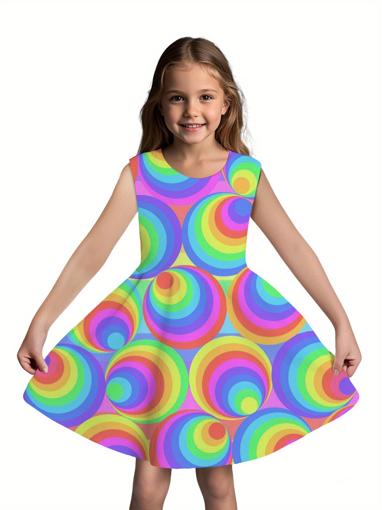 rainbow dresses girls - United Kingdom