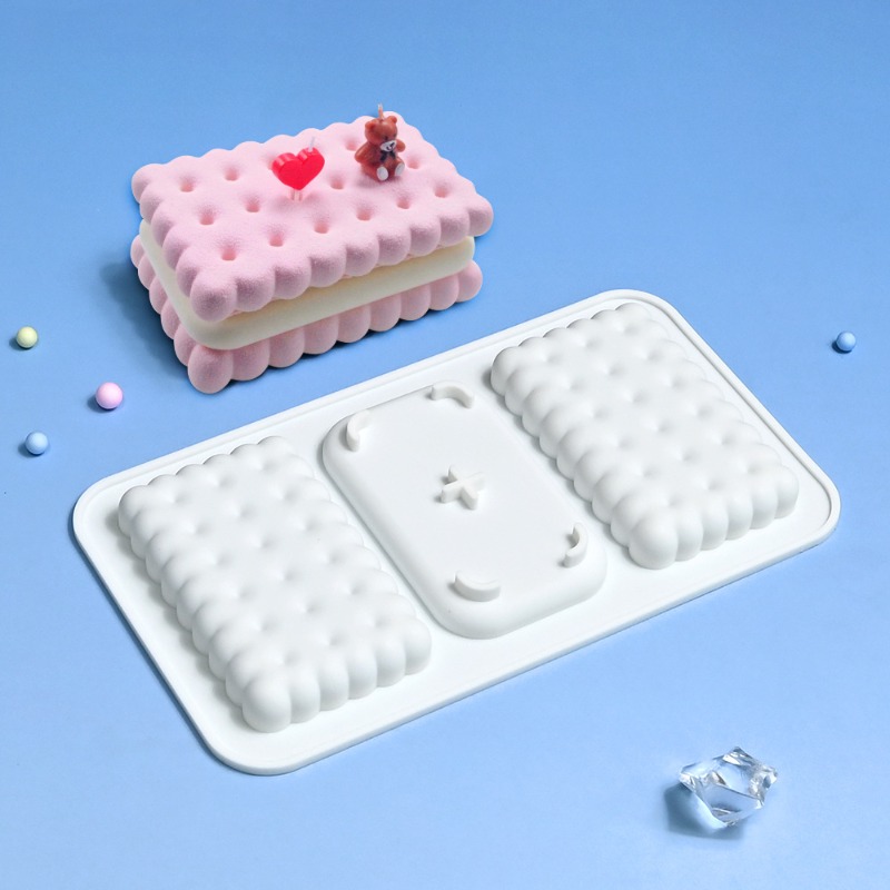 Image of Silicone Mold Mousse Molds 3d Square Shape Biscuit Silicone Mold For Mousse Cake Baking Dessert Pastry Tools Kitchen Accessories