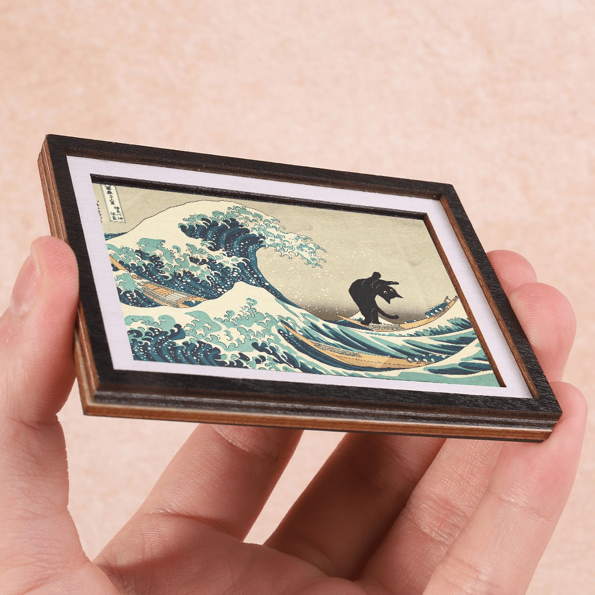 TEMU 1pc Mini Frame-shaped Fridge Magnet, Frame Style. Mini Decorative Painting, Fun Home Decor Prop, Adorning , Wonderful Holiday Gift. Featuring A