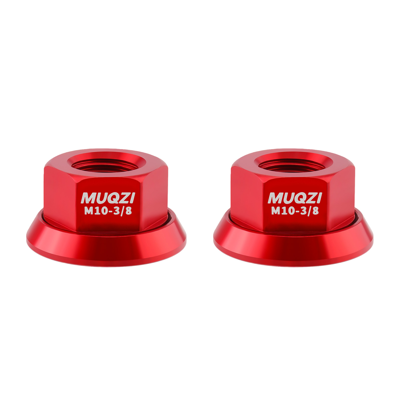 TEMU 2pcs M10 * 3/8 Aluminum Alloy Wheel Nuts, High-strength Rear Axle Screws, Foldable Car Modification Fastening Accessories, Durable And