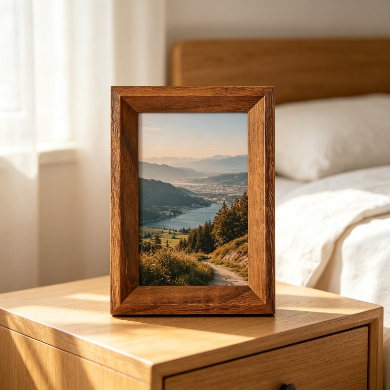1pc Modern Minimalist Photo Frame Suitable for 4x6/5x7/6x8 Photos, Vertical Tabletop or Desktop Picture Frame with Vertical Orientation, Contemporary Rectangular for Wedding, Couple Portraits, for Office Decor - High-End Display