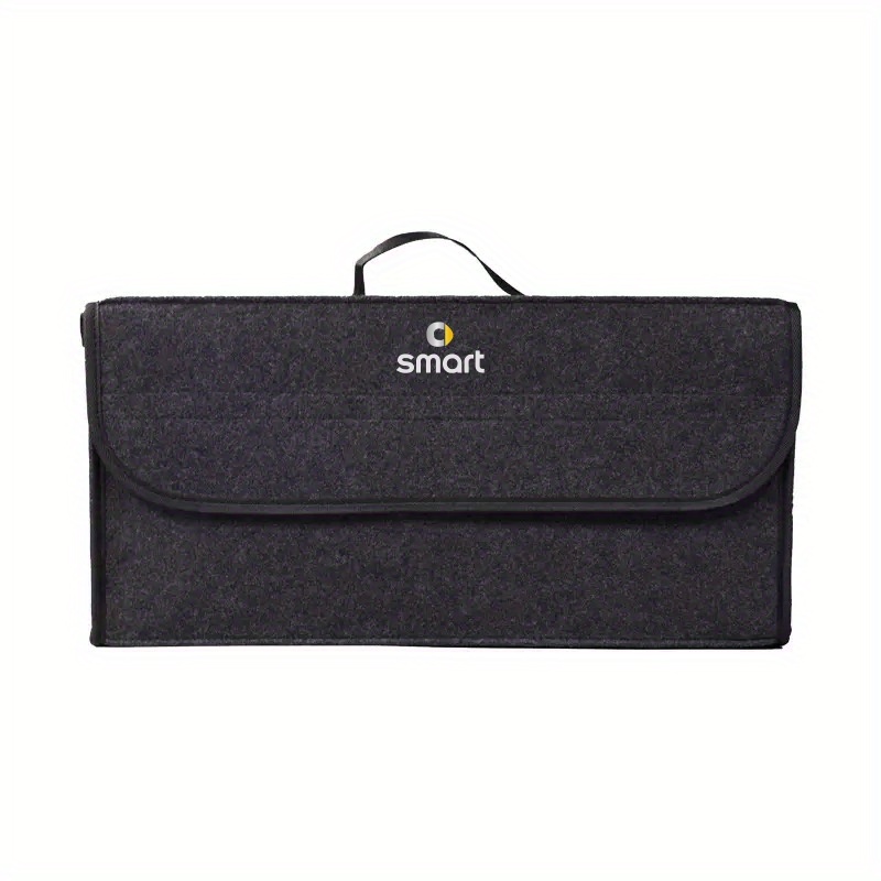Image of Smart Car Trunk Felt Folding Storage Box For Car, Travel Storage Bag, Car Container Bag, Storage Box, Car Accessories Gifts, Suitable For Most Smart Models.