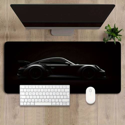 large matte black gaming mouse pad with sports non slip rubber desk mat for office home and gaming rectangular keyboard and mouse pad for aesthetics mouse pads for desk