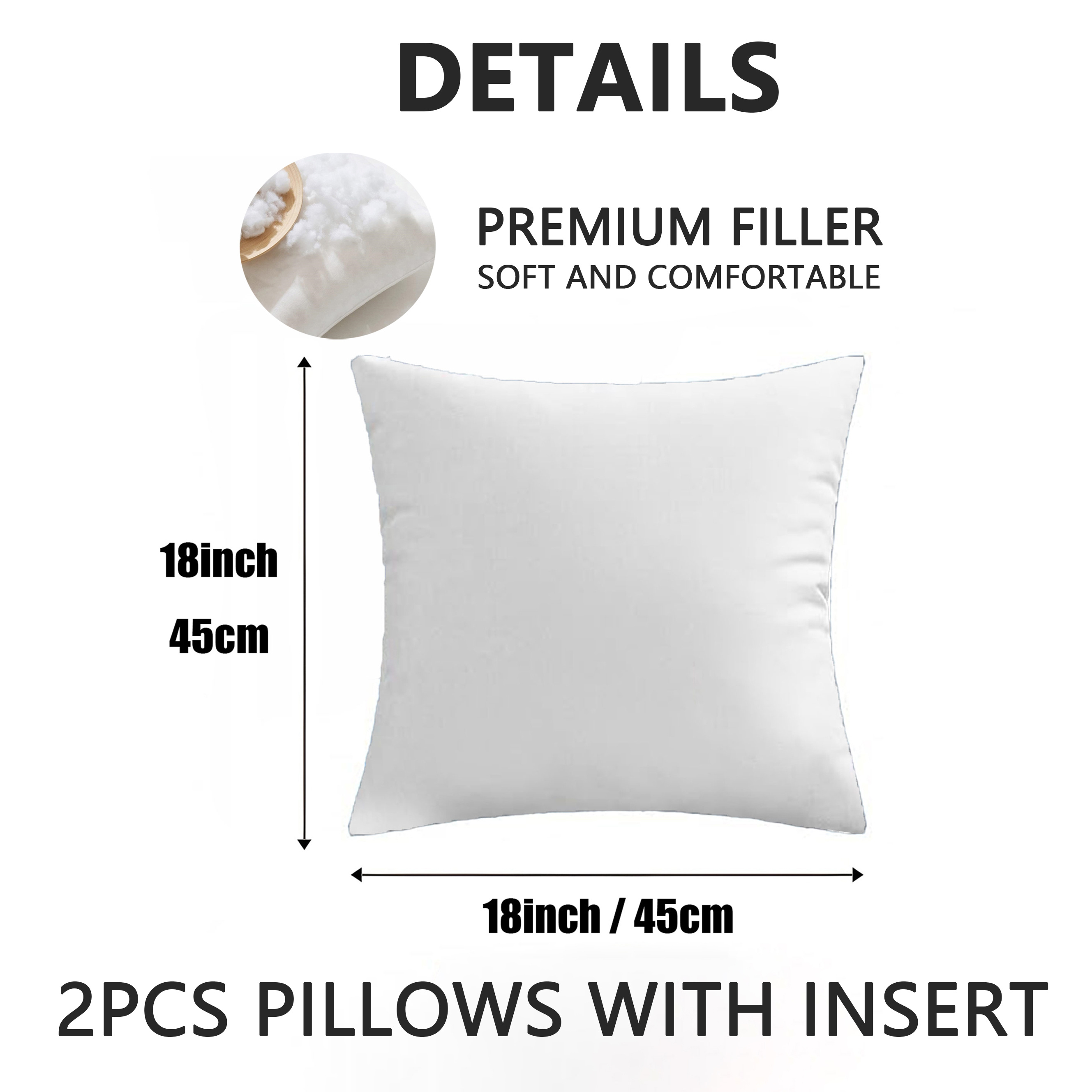 Outdoor Pillows 2pcs Set with InsertWave Pattern Outdoor Cushion (17.72inch) Features a Seamless Design of Wavy Lines in Pastel Colors, Creating a Retro-inspired Aesthetic. Versatile as a Seat or Backrest, Perfect for Patios, Gardens, or Lounges. D