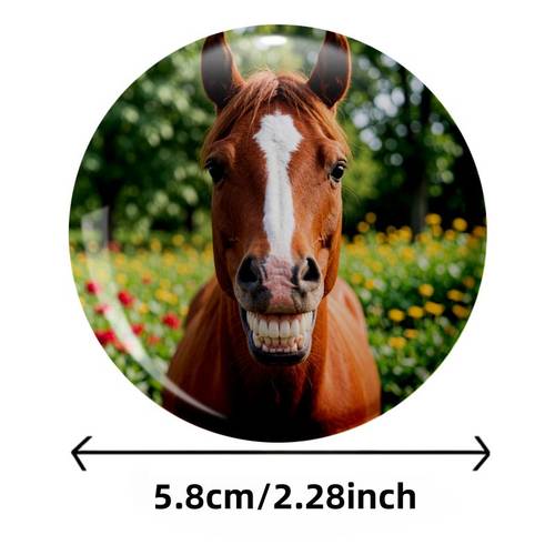 broche badge mode 2026, cheval avec flamme blanche dans un , parfait pour jeans, vêtements, sac à et chapeau, accessoire idéal pour festivals, événements, , cadeau créatif de haute valeur