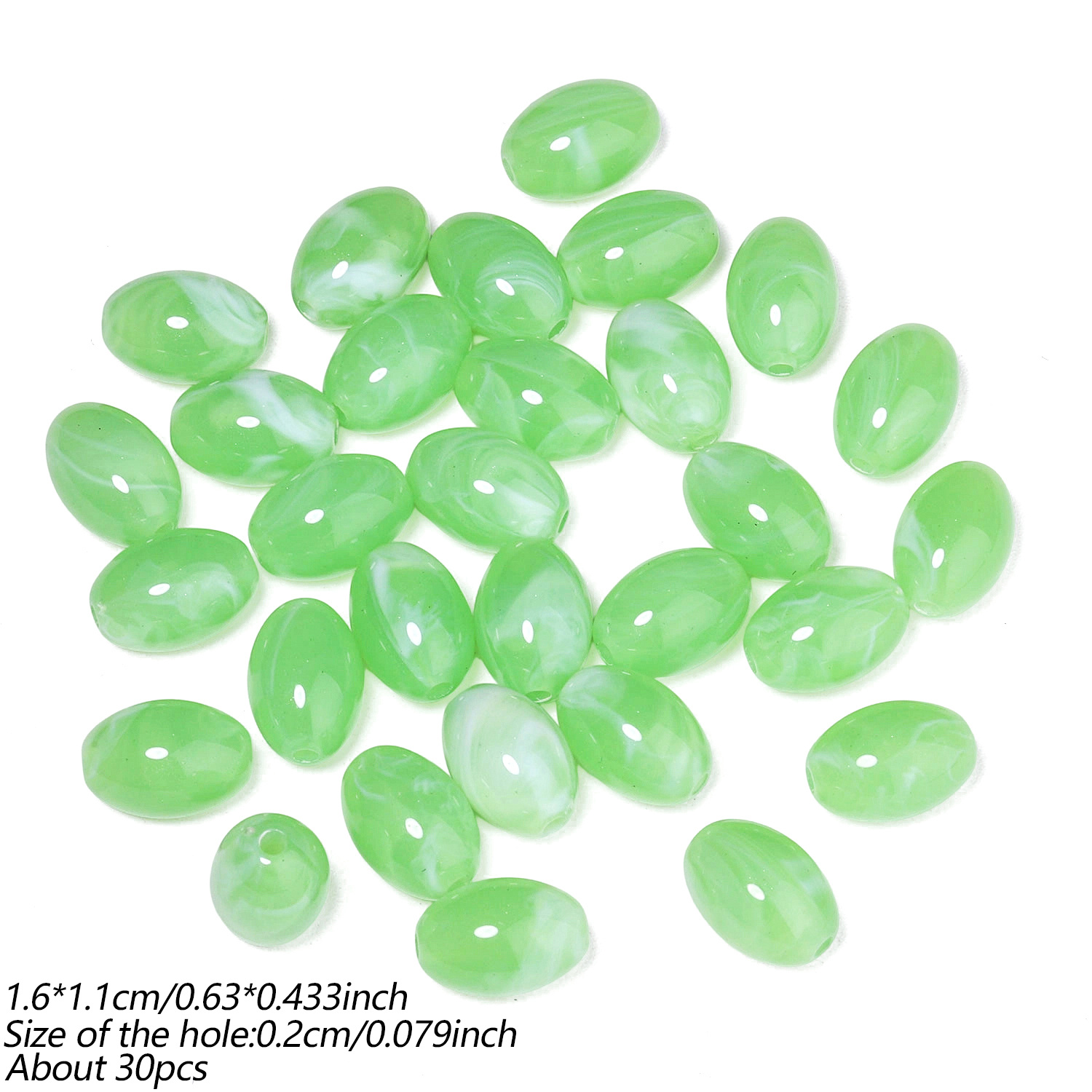 11X16Mm Multi-Color Acrylic Seed Beads for DIY Jewellery Making