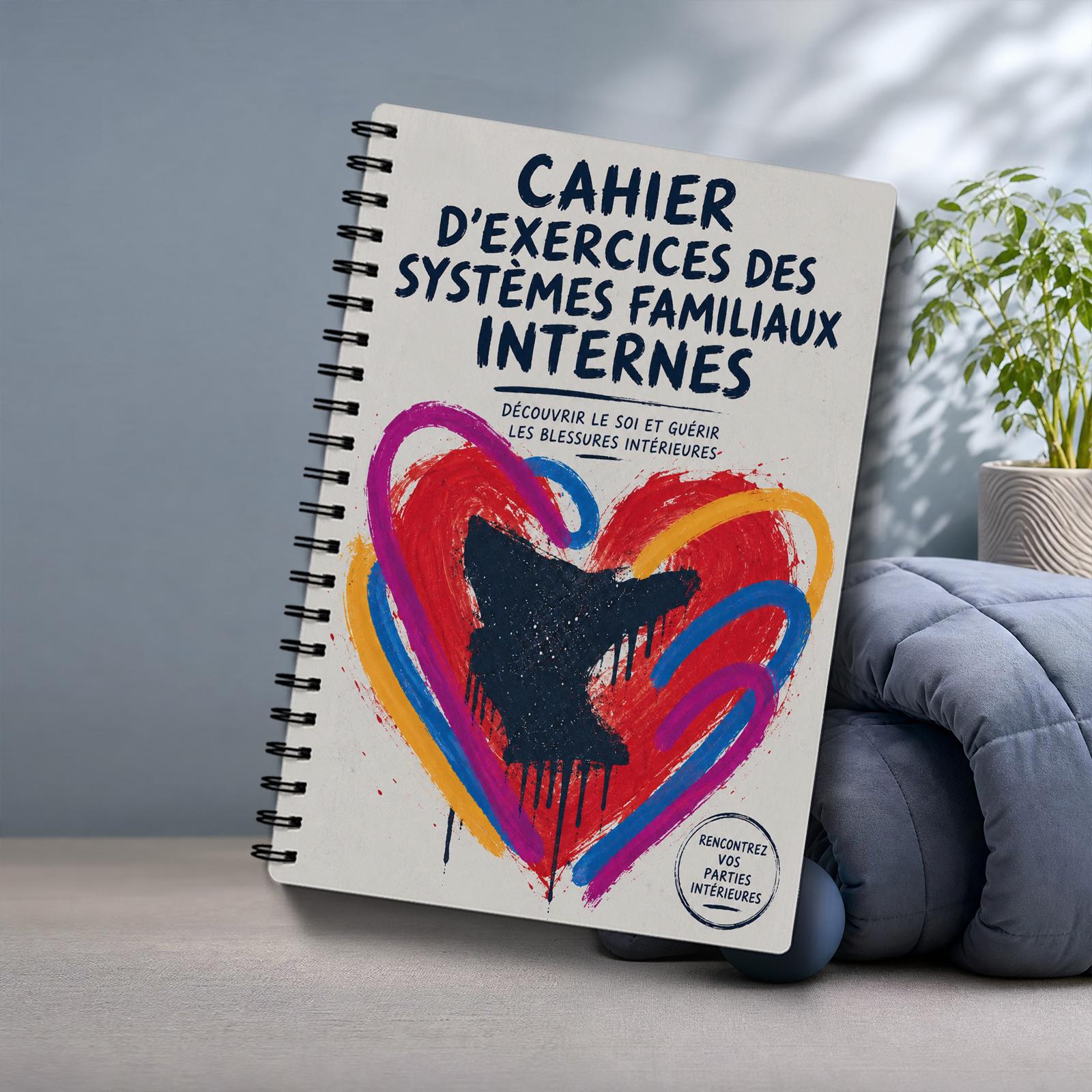 TEMU Journal des systèmes familiaux internes en français, journal de travail des parties de l'IFS avec pages de de l'IFS, feuilles de travail de
