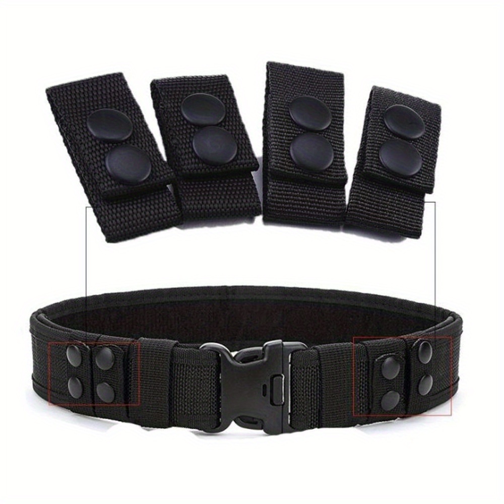 TEMU Set da 5 pezzi per cintura tattica da esterno EDC con per cintura in nylon, fibbia a Meson per attrezzatura