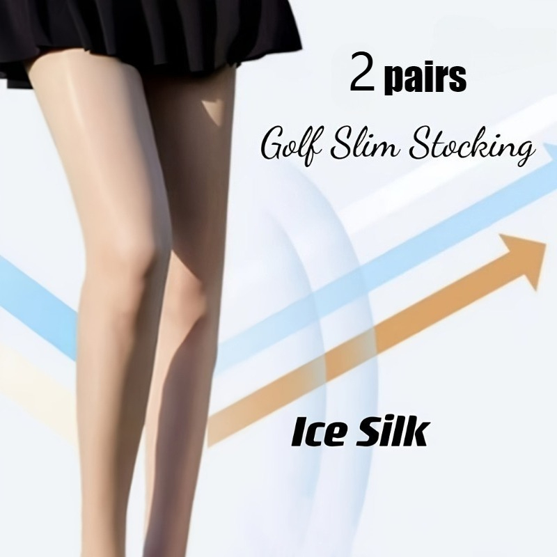 Image of Of Women's Sports Outdoor Golf Tennis Long Socks, Thin, Breathable, High Elasticity, Socks, Socks