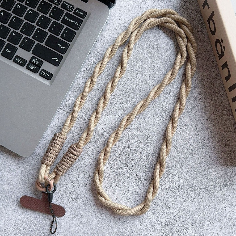 1pc Anti-lost Mobile Phone Long Lanyard Universal Hanging Twist Nylon Strap Shoulder Strap Rope Lanyard Neck Rope
