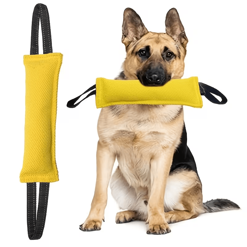 TEMU 【ペット用】犬用噛むロープ引っ張りおもちゃ。柔らかく丈夫なハンドル2個付き。丈夫な引っ張りおもちゃ。中型犬・小型犬に最適。引っ張り合い、リードトレーニング、子犬のトレーニングに最適。犬の歯の磨きおもちゃ。