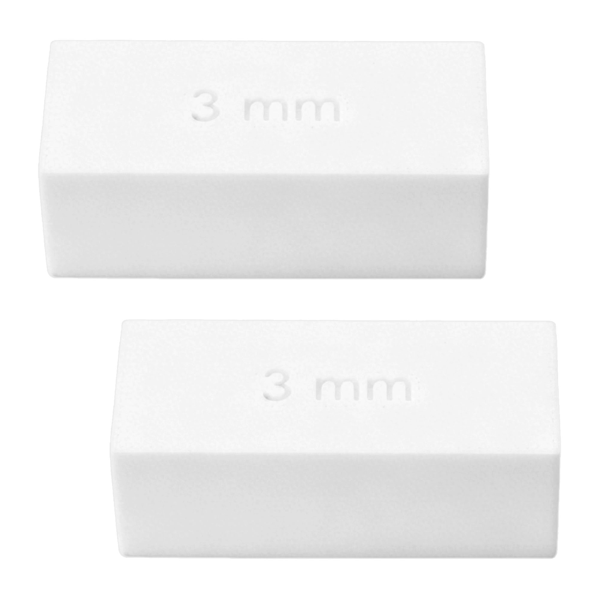 TEMU Lot de 2 joints d'étanchéité blancs pour armoires, adaptés aux panneaux de menuiserie, entretoises réglables pour de tiroir, joint d'écartement