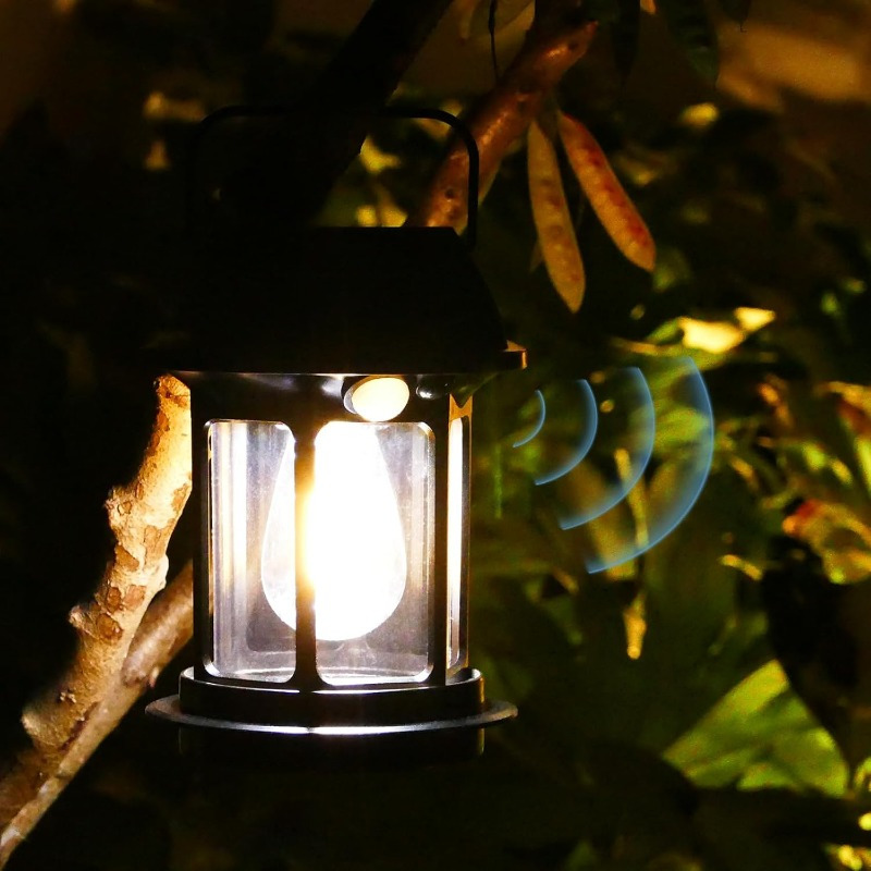 Solar Hanging Pendant Light With Motion Sensor – 4400mAh, Remote Control, IP65 Waterproof For Patio, Garden, Gazebo
