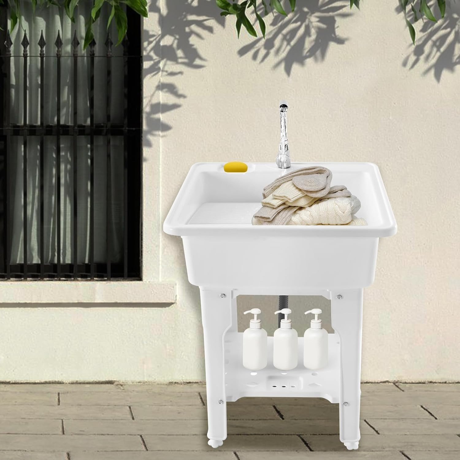 SAHUANIYE Freestanding Plastic Laundry Sink, Utility Sink With India | Ubuy