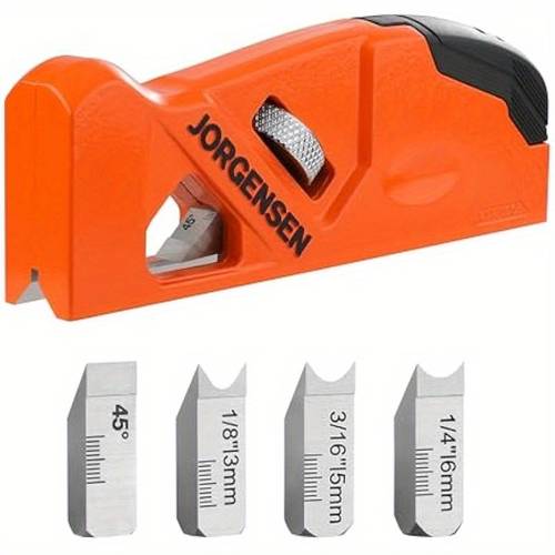 chamfer plane edge corner plane with 4 cutter heads storage space hand plane for woodworking profional carpenter woodworking tools for edge trimming of wood edge corner flattening
