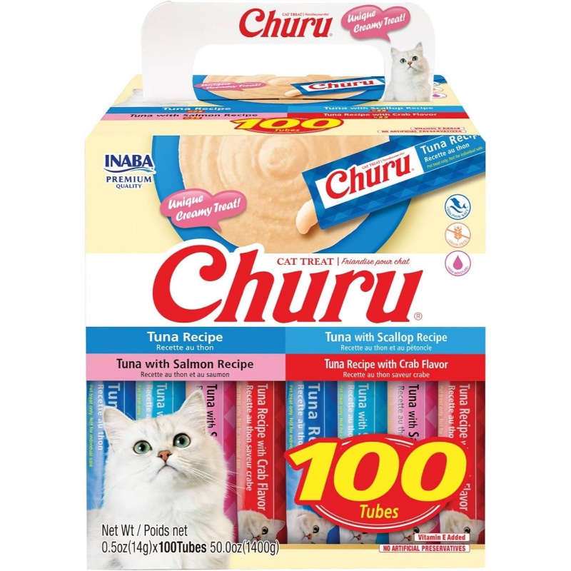 Churu Tuna Treats Assorted Box Tubes X 14 G