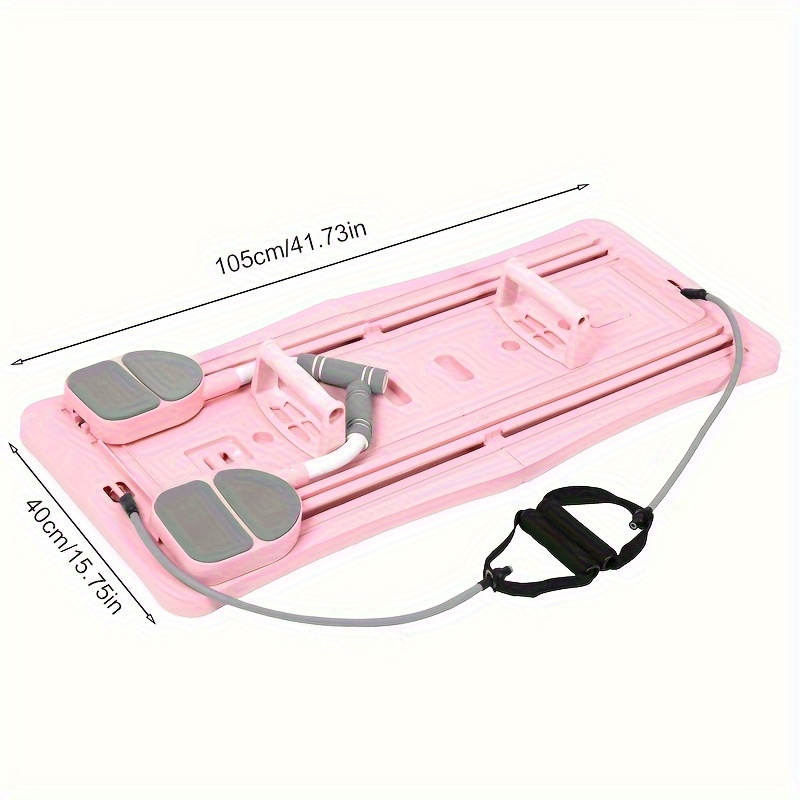 13-Scene Foldable Home Gym Board with Resistance Bands, 3-in-1 Core Strength & Waist Slimming Workout Set in 3 Colors – Full Body Toning Exercise Equipment