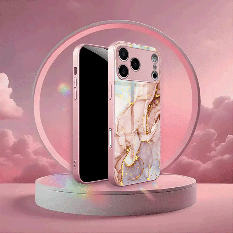 TEMU Phone Case: Marble With Case. Compatible With Iphone 17, 16, 15, 14, 13, 12, 11, Plus, Pro, Max, Fe, Plus, Ultra, Air, And Other Models.