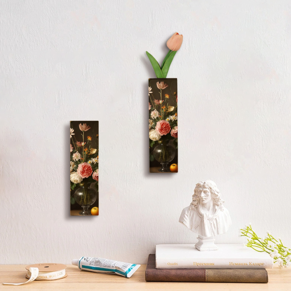 2 holz wandvasen blumen frchten wandkunst - Temu Luxembourg