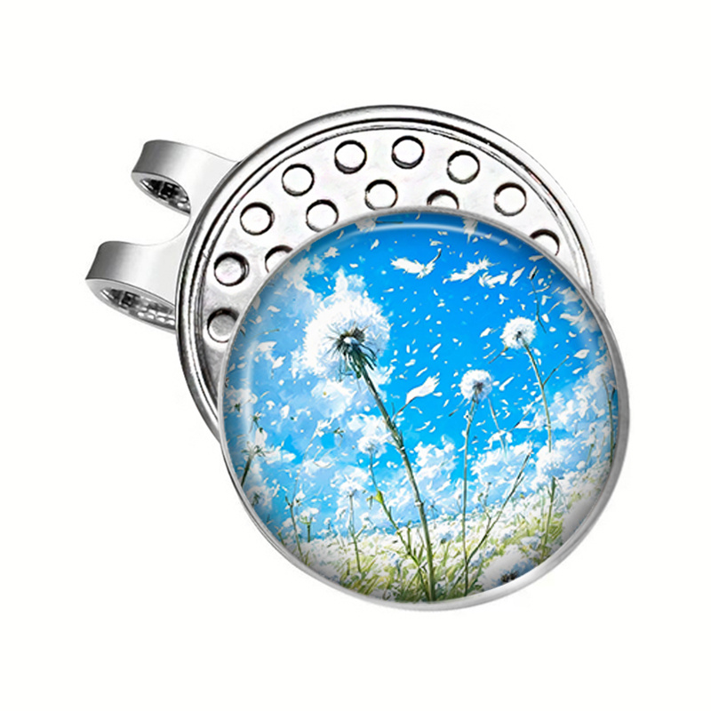 TEMU Dandelion Magnetic Hat Clip Ball Marker Hat Accessory For Golfers