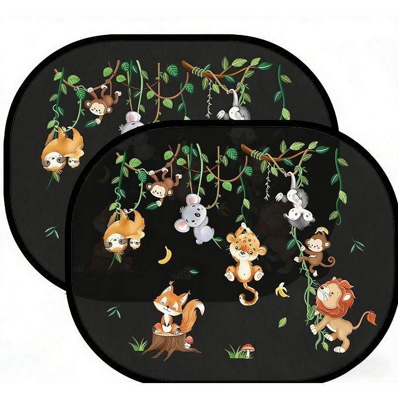 Image of Dual-layer Sunshade, Foldable And Portable, Electrostatic Adhesive, Side Window Sun Visor, Blocks Sunlight And Heat, Size 44cm X 36cm