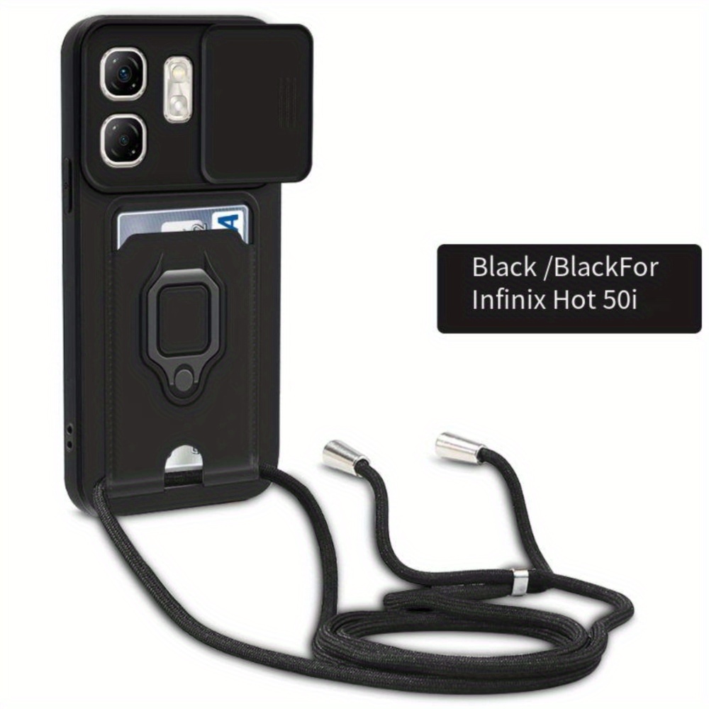 TEMU Phone Case - Multi-functional Card Bag Compatible With Infinix Hot 50i/hot 50 4g/window Bracket Note 40pro/note 40 Pro+ Full Coverage Anti-fall