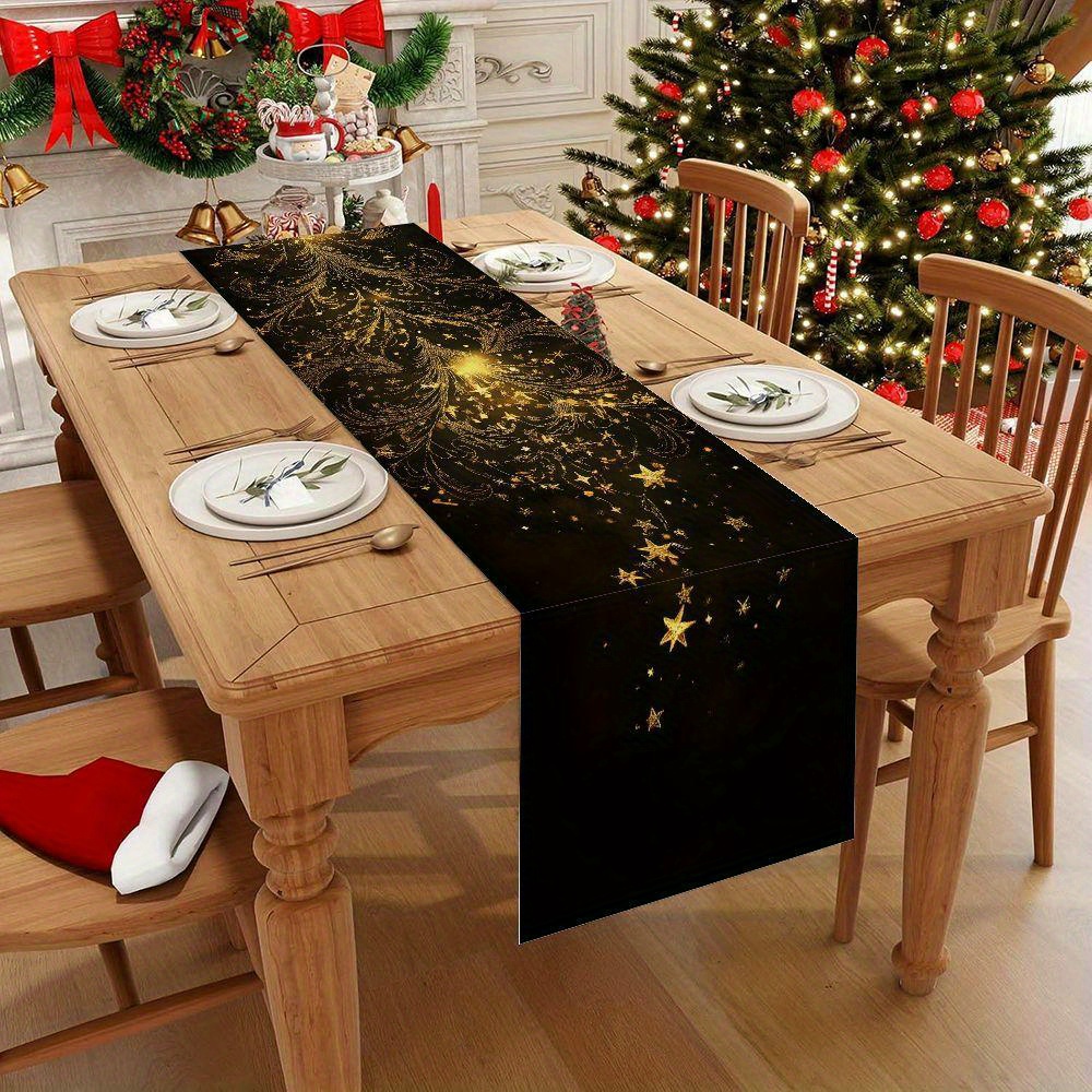 

Linen Christmas Tree Table - , Rectangle Table Decor For Dining, Decoration, 1pc