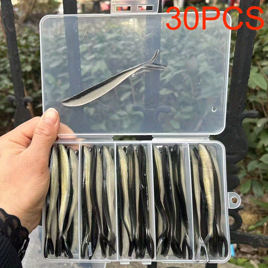 Image of 30pcs Easy Shiner Fishing Lure 110mm For Pike Carp Fishing Soft Lures Silicone Artificial Plastic Baits Swimbait