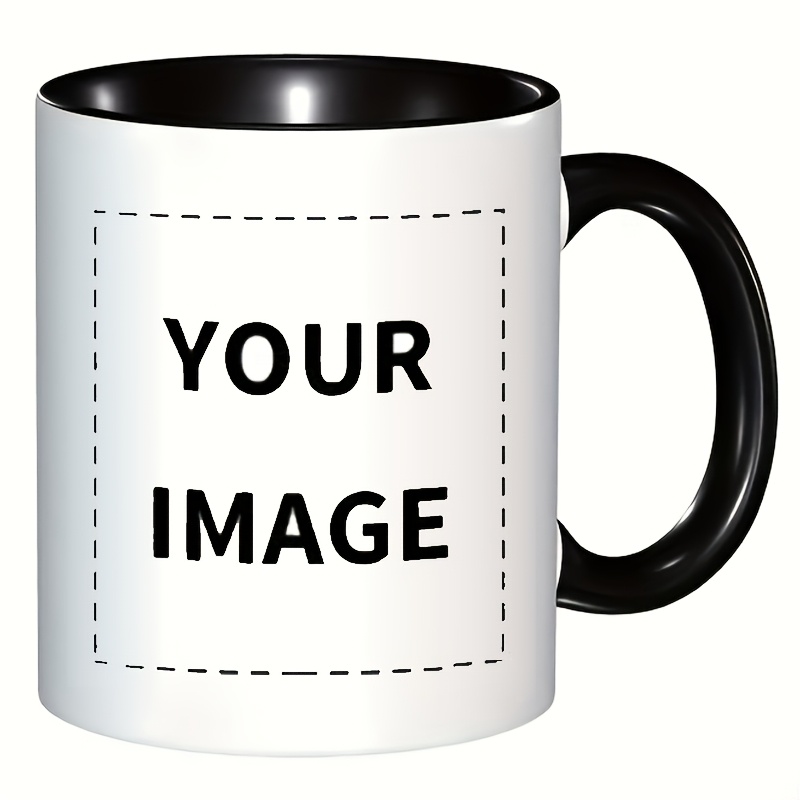 customizable   mug shiny cup for home workplace or gifting sturdy easy to clean   handle personalized text     your own picture for   drinkware   celebrating birthdays and annivers