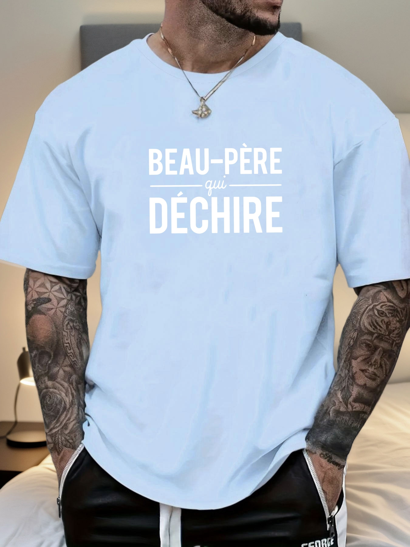 mens stepfather graphic summer casual short sleeve t shirt