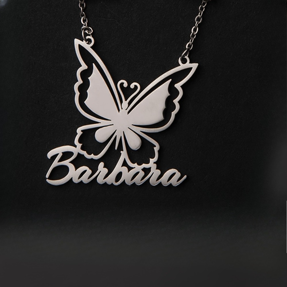 Custom Personalized Butterfly Necklace — Unique Gift for Her