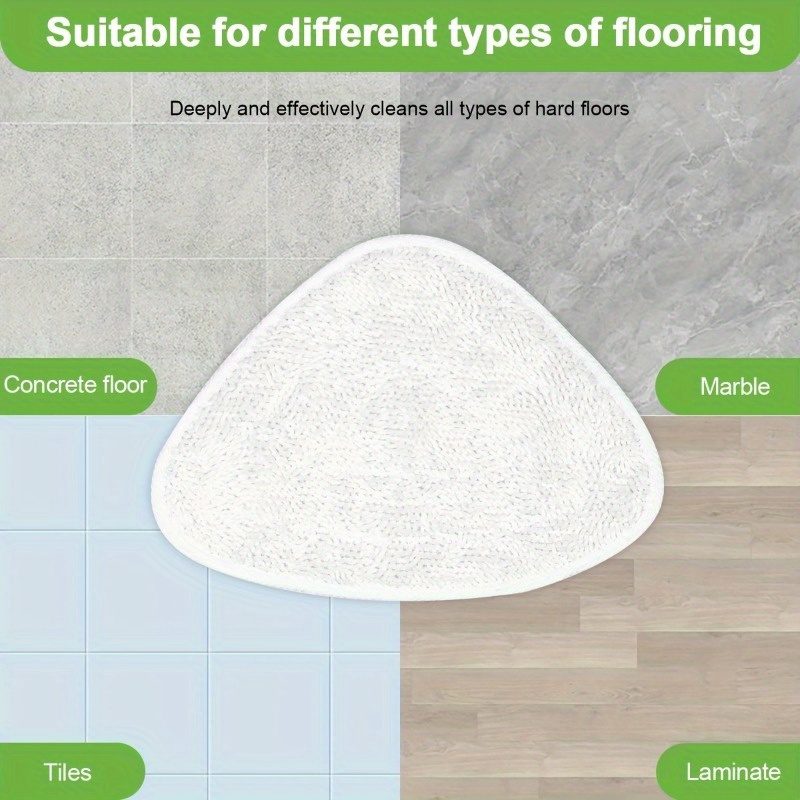 4 pack microfiber steam mop pads ultra absorbent washable cloth compatible with hardwood tile laminate concrete marble floors reusable floor attachment for wet dry mopping details 2