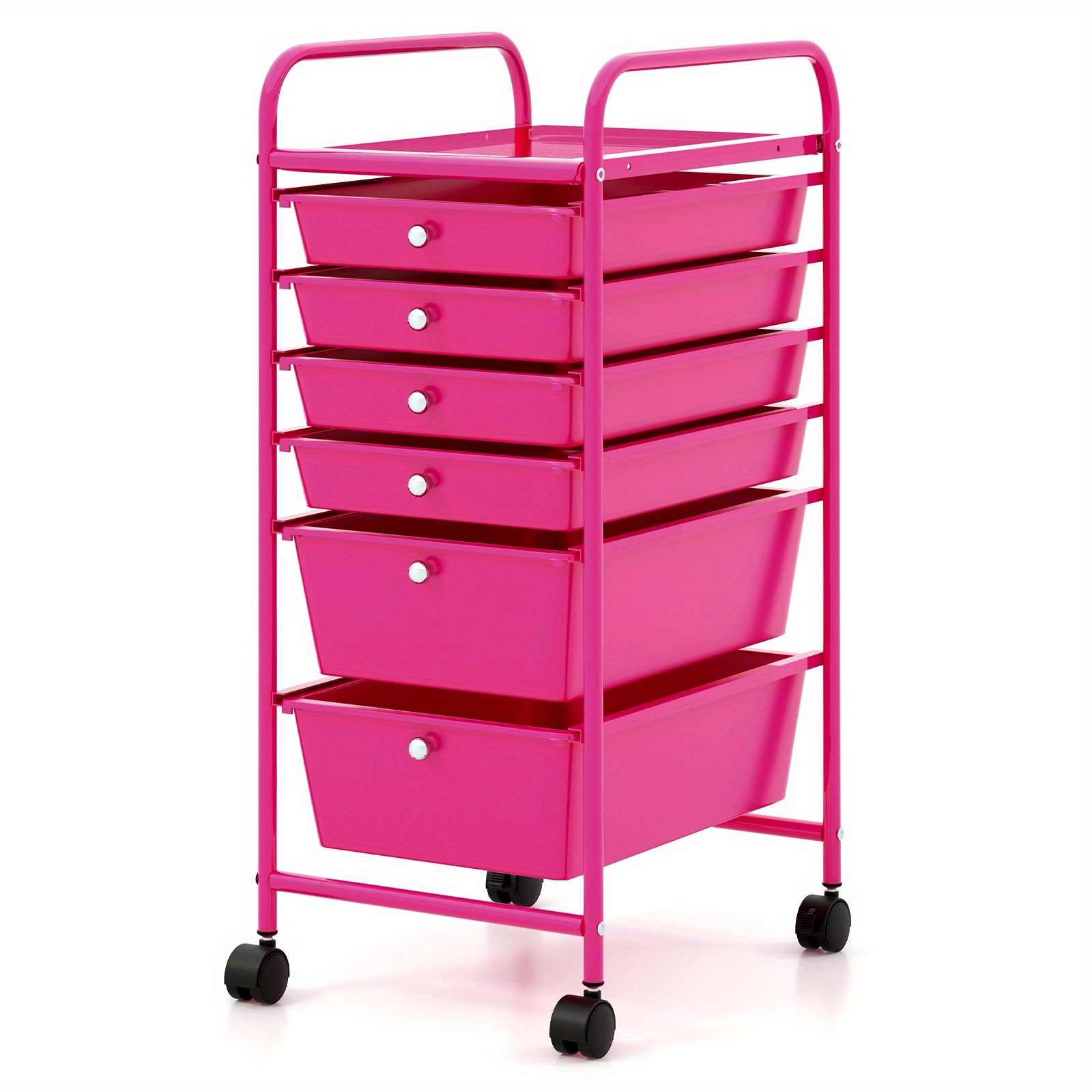 

Petsite Costway 6 Drawer Rolling Storage Cart Paper Office Organizer Macaron