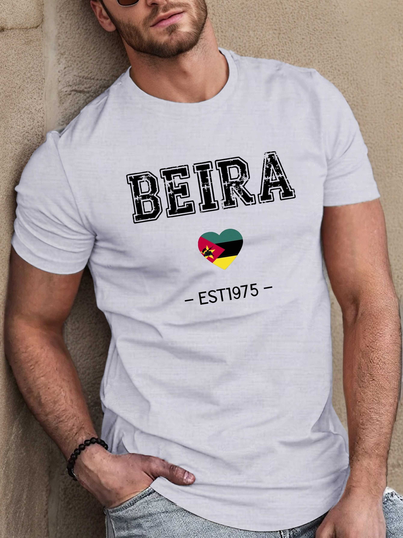 T-shirt com Estampa de Beira, Moçambique 2